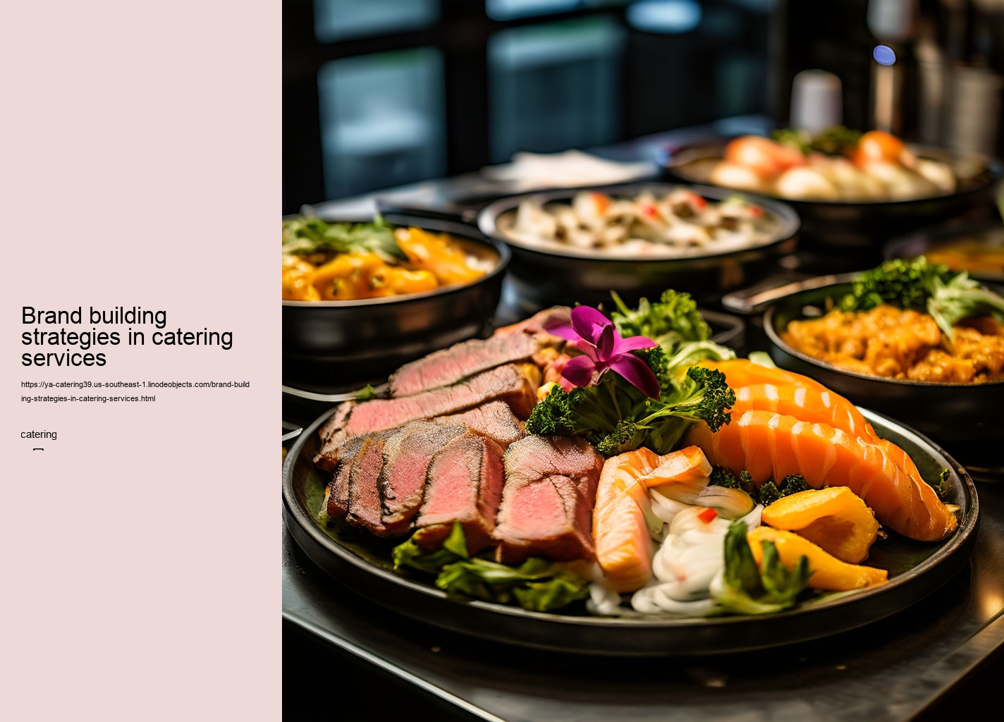 Brand building strategies in catering services