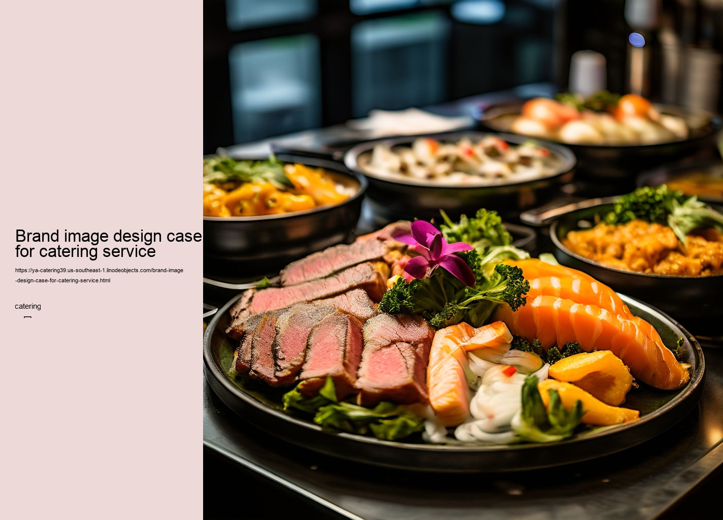 Brand image design case for catering service