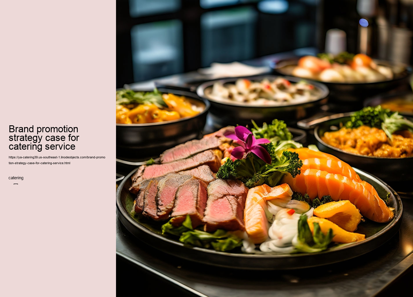 Brand promotion strategy case for catering service